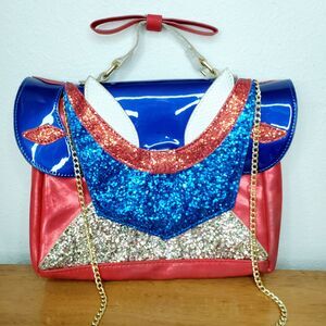 Danielle Nicole Blue and Red Shoulder Bag